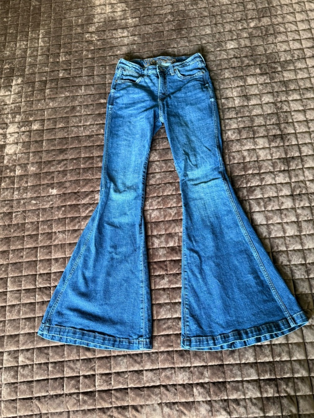 Wrangler Women's Blue Bell Bottom Jeans